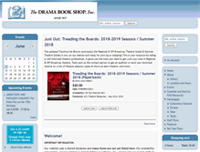 Tablet Screenshot of dramabookshop.com